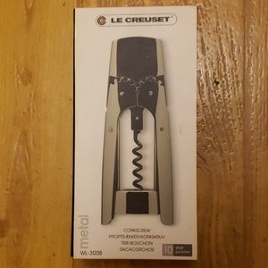 New Le Creuset Winged Lever Corkscrew, Metal